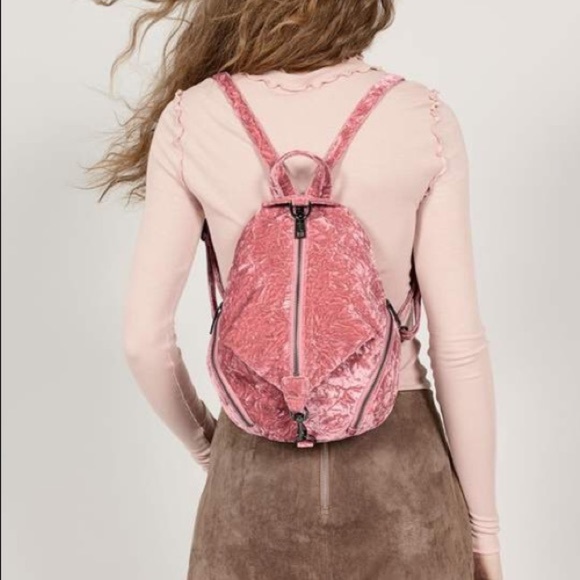 Rebecca Minkoff Handbags - Rebecca Minkoff Velvet Medium Julian Backpack Pink